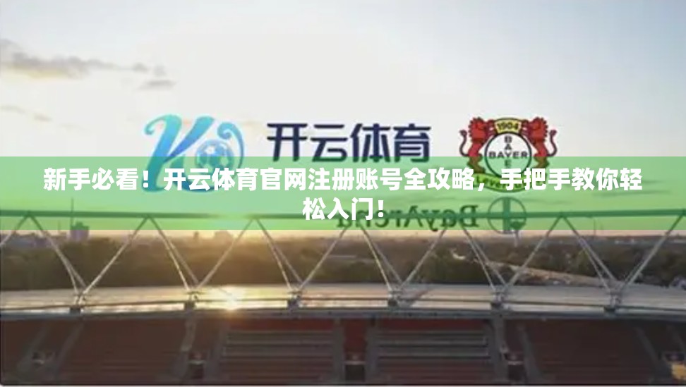 新手必看！开云体育官网注册账号全攻略，手把手教你轻松入门！