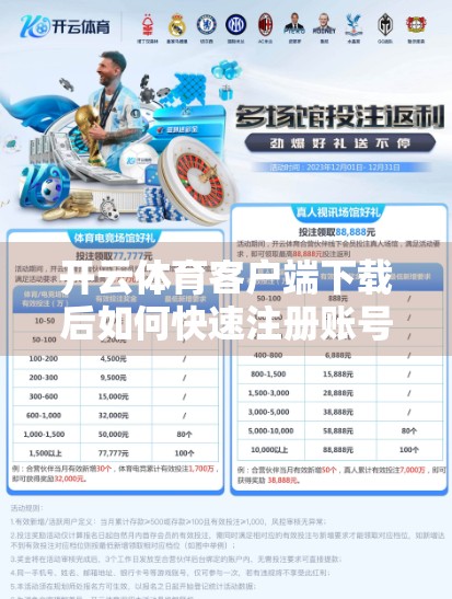 开云体育客户端下载后如何快速注册账号？手把手教你三步搞定！