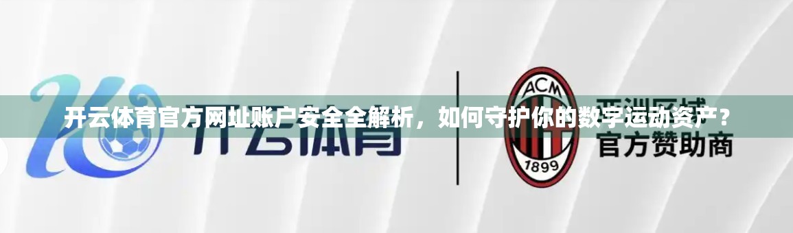 开云体育官方网址账户安全全解析，如何守护你的数字运动资产？