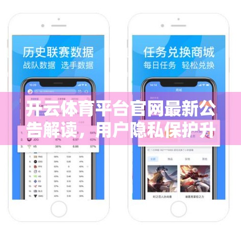 开云体育平台官网最新公告解读，用户隐私保护升级与赛事直播功能全面优化，未来体育娱乐体验再上新台阶！