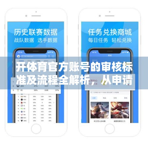 开体育官方账号的审核标准及流程全解析，从申请到认证，你必须知道的5大关键步骤！